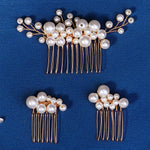 Load image into Gallery viewer, Miallo Vintage Handmade Knitting Pearl Hair Combs Wedding Accessories For Girls HS-J6903G
