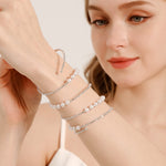 Load image into Gallery viewer, Miallo Stretch Bracelet Multi layer Crystals Pearl Elastic Opening Adjustable Size Spiral Wrap Bangle Band for Women Girls Wedding BS-J5484S

