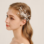 Load image into Gallery viewer, Miallo Delicate Handmade Trendy Pearls Flower Bridal Hair Comb New Arrival Hair Wedding Hair Accessories &nbsp;Women Jewelry HS-J7070G
