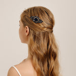 Load image into Gallery viewer, Miallo Luxury Fashion Handmade Wedding Party Hair Accessories Blue Color Crystal Bridal Hair Comb For Women And Girls HS-J7076GBLUE
