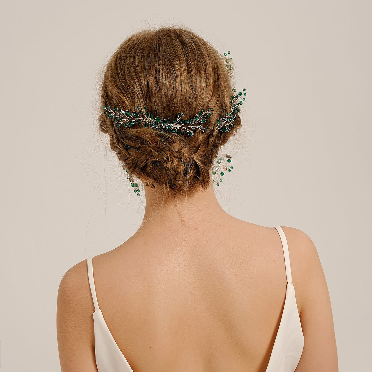 Miallo New Crystal Diamond Leaf Handcrafted Bridal Hairpin Set (5 pcs/set) Hair Accessories Hair Comb For Wedding Earrings HS-J7085SBLUE