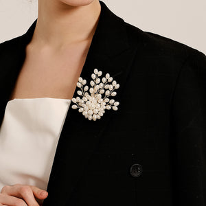 Miallo Delicate Luxury Pearl Brooch Bridal Wedding Fashion Accessories Daily Simple Women Jewelry BRS-J406G