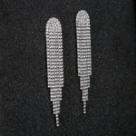 Load image into Gallery viewer, Miallo Newest Bohemia Silver Color Crystal Alloy Tassel Women Drop Earrings Wedding Bride Bridesmaids Dangle Earrings ERS-J3012
