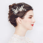 Load image into Gallery viewer, Miallo Exquisite Rhinestone Flower Pearl Hair Comb Fashion Gorgeous Crystal Hair Accessories For Wedding HS-J4412
