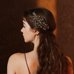 Load image into Gallery viewer, Miallo Simple Fashion Hair Comb Green Crystal Bead Hair Accessories HS-J6646
