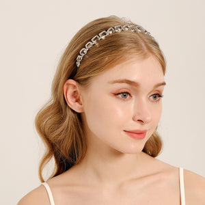 Miallo New Daily Women Jewelry Handmade Multi-Color Rhinestone Hair Accessories Fashion Simple Alloy Hair Bnad for Girls TS-J3325