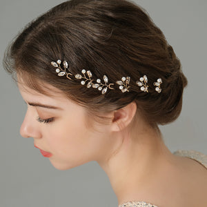 Miallo Simple Fashion Rhinestone Hairpins (6 pcs/pack) Bride Wedding Hairpiece Shiny Handmade Crystal Hair Accessories HS-J6313