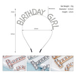 Load image into Gallery viewer, Miallo Simple Crystal Happy Birthday Party Girl Hair Accessories Birthday Dinner Luxury Headdress Decorative Headband TS-J3029
