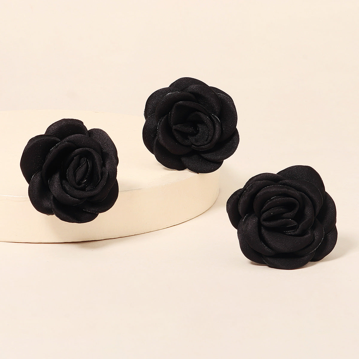 Miallo Exquisite Creative Handmade Fabric Rose Flower Hairpins (3 pcs/pack) Fashion Wedding Hair Accessories Jewelry for Brides HS-J6420&nbsp;