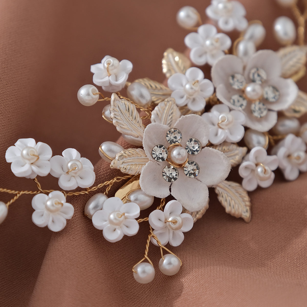 Miallo Delicate Handmade Trendy Pearls Flower Bridal Hair Comb New Arrival Hair Wedding Hair Accessories &nbsp;Women Jewelry HS-J7070G