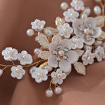 Load image into Gallery viewer, Miallo Delicate Handmade Trendy Pearls Flower Bridal Hair Comb New Arrival Hair Wedding Hair Accessories &nbsp;Women Jewelry HS-J7070G
