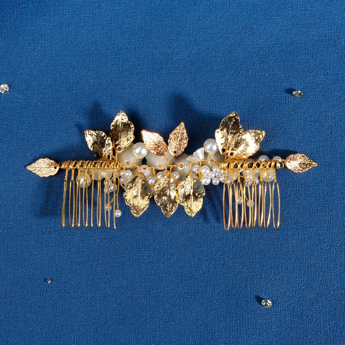 Miallo Exquisite Resin Flower Double Hair Comb Luxury Women Hair Accessories HS-J6818G