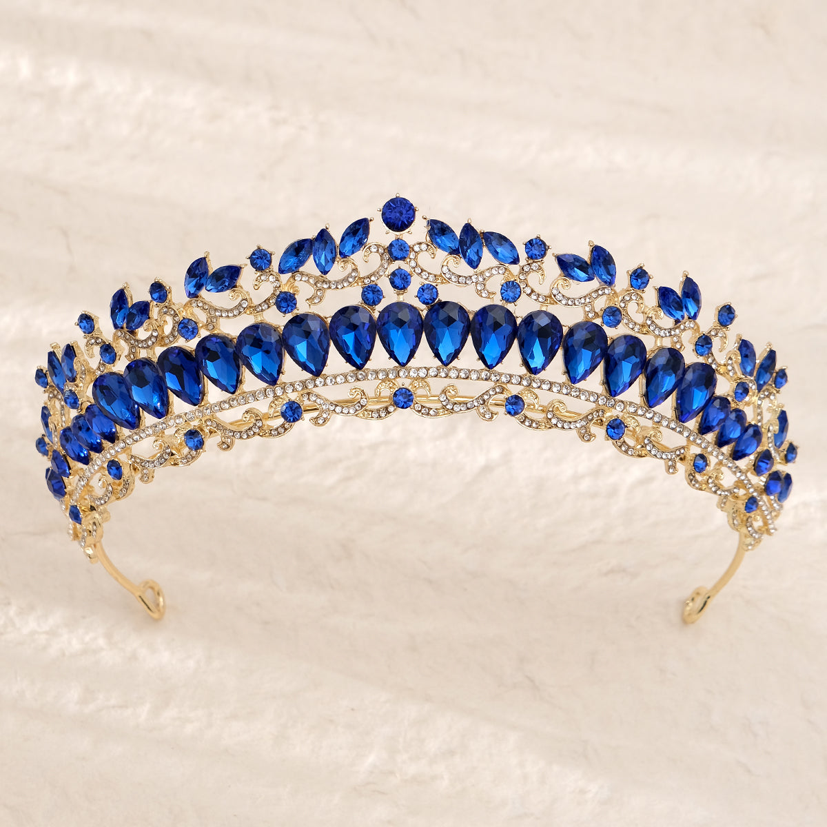 Miallo New Bridal Jewelry Exquisite Handmade Crystal Beaded Wedding Crown For Queen Dress Accessories Tiaras Prom Pageant in Christmas TS-J3208