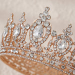 Load image into Gallery viewer, Miallo Silver AB stone Women Crystal Headdress Prom Pageant Full Round Circle Crowns Vintage Baroque Tiara Crowns TS-J3148
