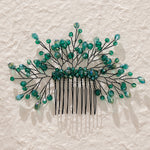 Load image into Gallery viewer, Miallo Exquisite handmade green crystal hair comb vintage Wedding Bride Accessories For Women HS-J6471

