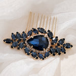 Load image into Gallery viewer, Miallo Luxury Fashion Handmade Wedding Party Hair Accessories Blue Color Crystal Bridal Hair Comb For Women And Girls HS-J7076GBLUE
