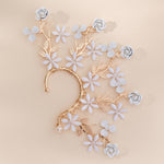 Load image into Gallery viewer, Miallo Delicate Handmade Rose Flower Branch Vine Leaf Elf Tassel Earrings Fashion Shiny Crystal Pearl Ear Jewelry ERS-J4283G
