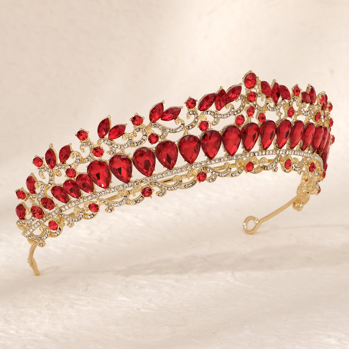 Miallo New Bridal Jewelry Exquisite Handmade Crystal Beaded Wedding Crown For Queen Dress Accessories Tiaras Prom Pageant in Christmas TS-J3208