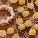 Load image into Gallery viewer, Miallo New Creative Style Yellow Resin Flower Earrings Wedding Bride Crystal Bead Elegant Handmade Ear Accessories For Women And Girls ERS-J4266G
