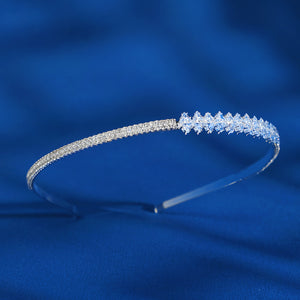 Miallo Simple Shiny Cubic Zirconia hairband Fashion Daily alloy Hair Accessories For Women And Girl TS-J3167S
