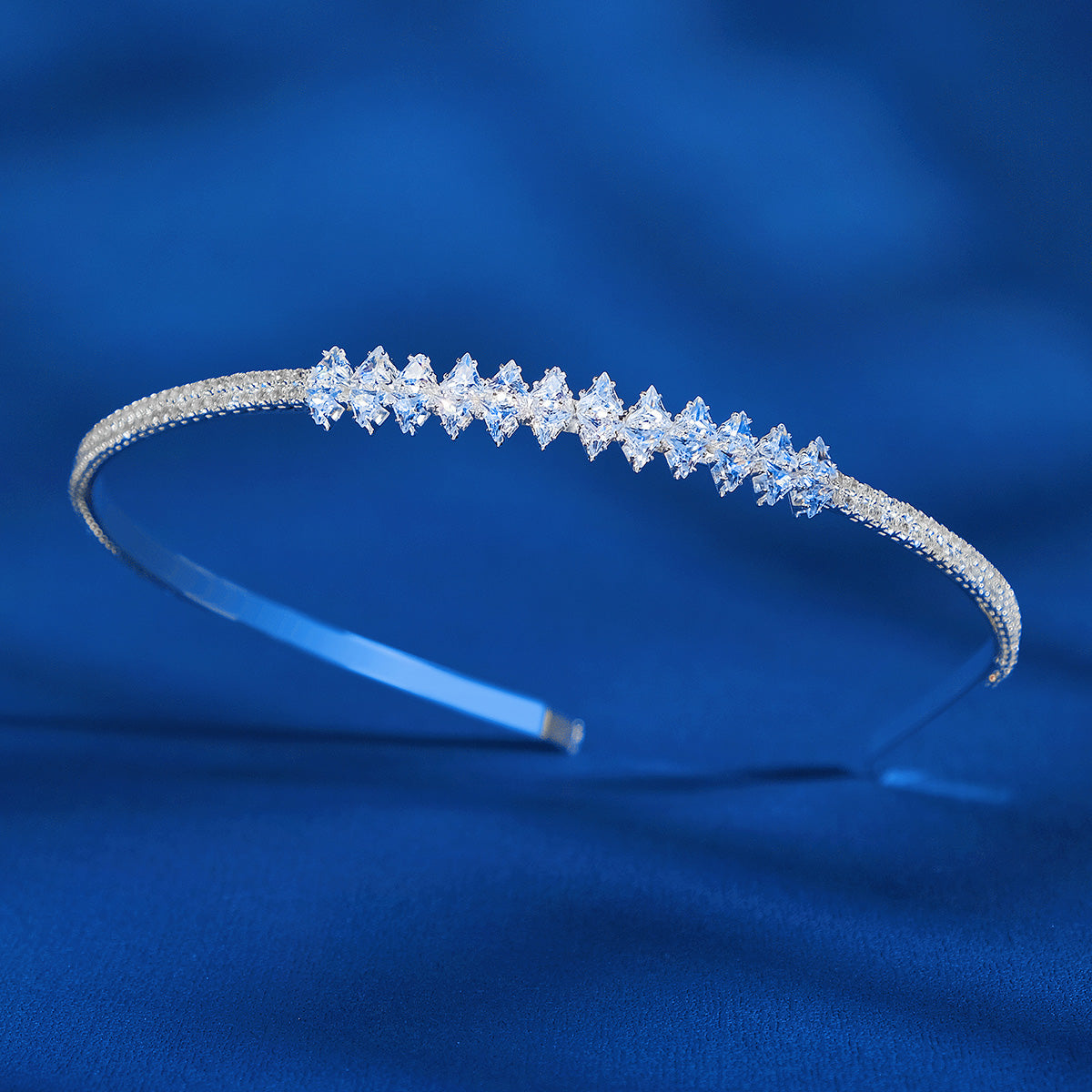 Miallo Simple Shiny Cubic Zirconia hairband Fashion Daily alloy Hair Accessories For Women And Girl TS-J3167S