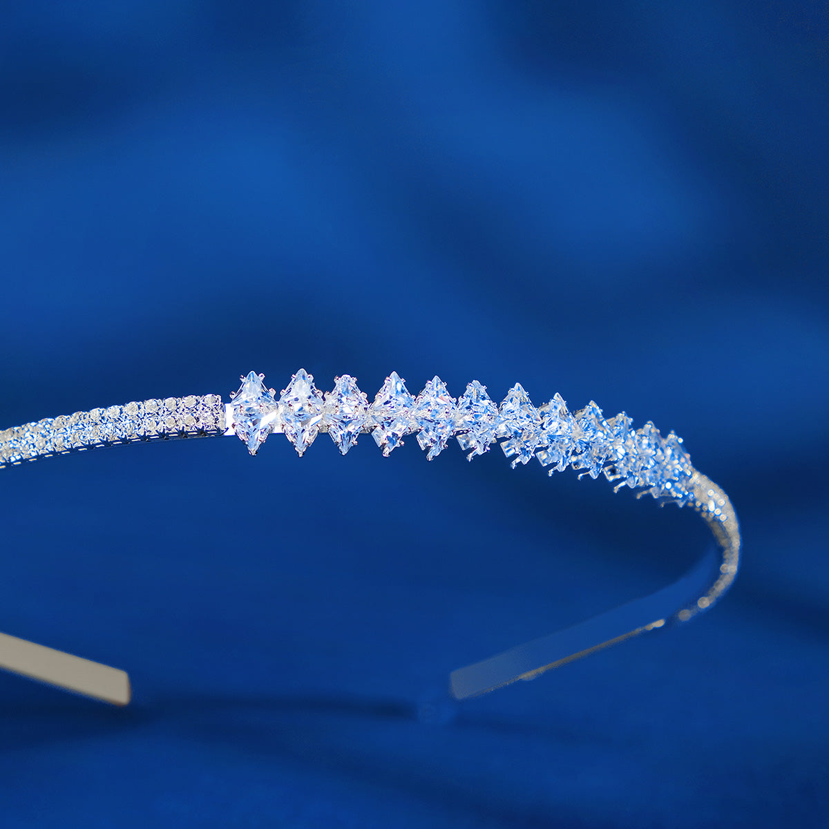Miallo Simple Shiny Cubic Zirconia hairband Fashion Daily alloy Hair Accessories For Women And Girl TS-J3167S
