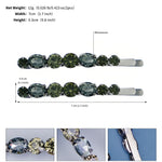 Load image into Gallery viewer, Miallo New Simple Style Hair Clip Black Silver Women Rhinestone Barrette (2pcs/pack) &nbsp;Daily Shiny Hair Accessories HS-J3052
