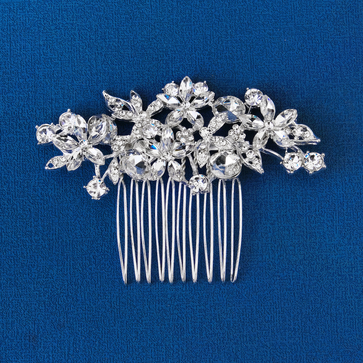 Miallo Vintage Elegant Rhinestone Flower Hair Side Comb Fashion Bridal Wedding Hair Accessories for Girl HS-J4272