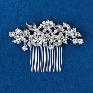 Miallo Vintage Elegant Rhinestone Flower Hair Side Comb Fashion Bridal Wedding Hair Accessories for Girl HS-J4272