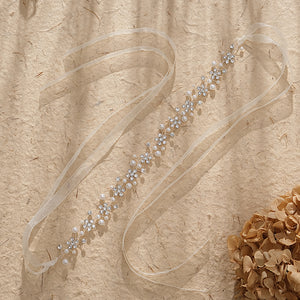 Miallo Simple Shiny Rhinestone Pearl Hair Band Beautiful Handmade Hair Accessories For Women And Girl HS-J4519