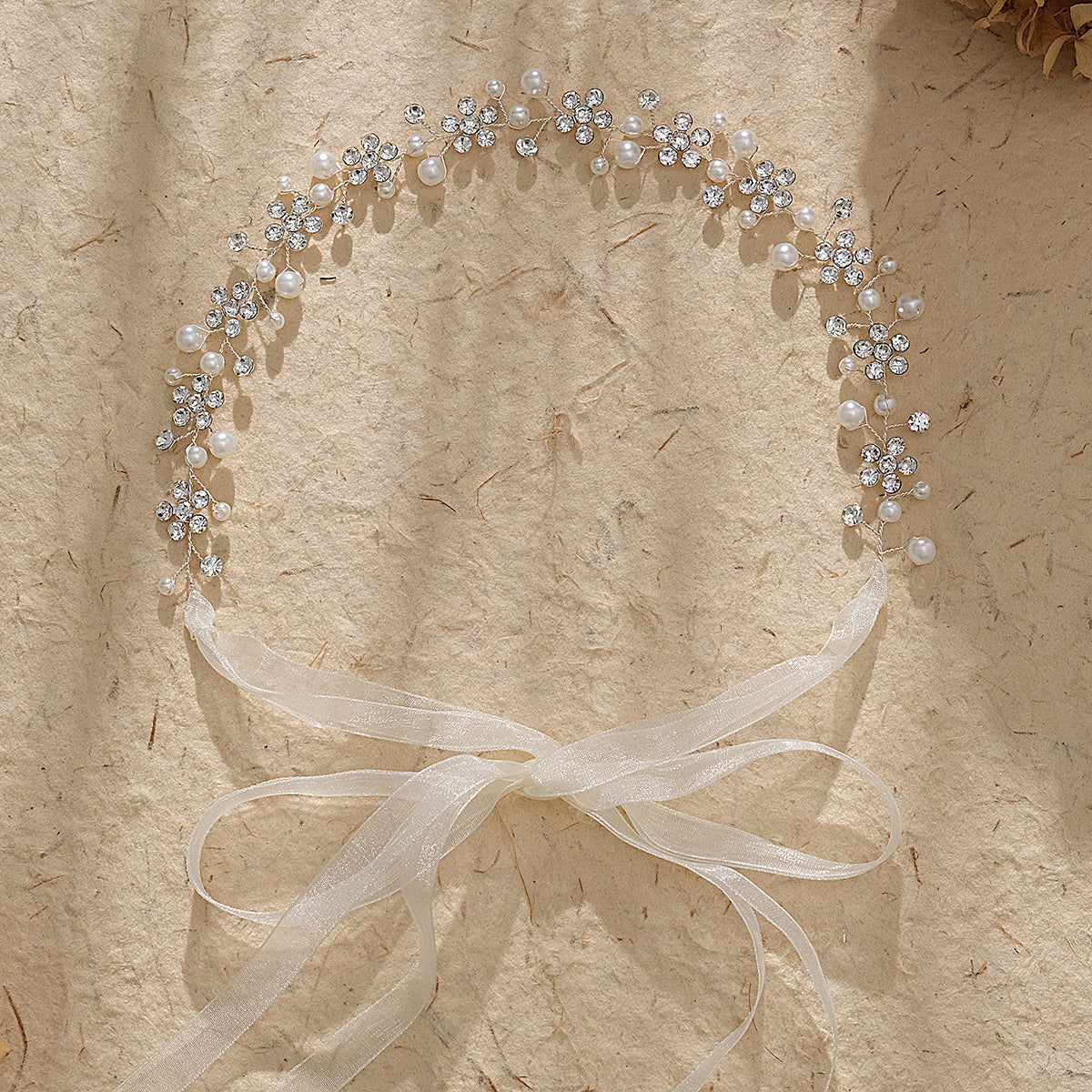 Miallo Simple Shiny Rhinestone Pearl Hair Band Beautiful Handmade Hair Accessories For Women And Girl HS-J4519