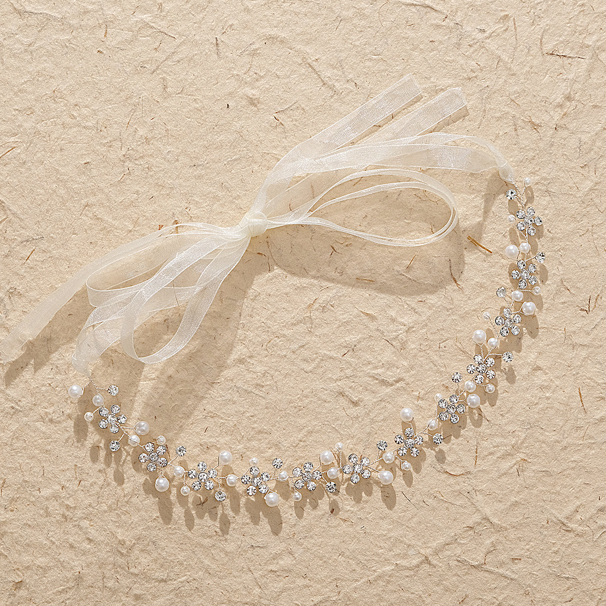 Miallo Simple Shiny Rhinestone Pearl Hair Band Beautiful Handmade Hair Accessories For Women And Girl HS-J4519