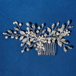 Load image into Gallery viewer, Miallo High Quality Handmade Metal Leaf side Hair comb &nbsp;Crystal pearl Headpieces Bridal Wedding hair Accessories HS-J6203
