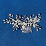 Load image into Gallery viewer, Miallo High Quality Handmade Metal Leaf side Hair comb &nbsp;Crystal pearl Headpieces Bridal Wedding hair Accessories HS-J6203

