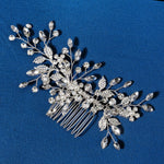 Load image into Gallery viewer, Miallo High Quality Handmade Metal Leaf side Hair comb &nbsp;Crystal pearl Headpieces Bridal Wedding hair Accessories HS-J6203
