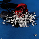 Load image into Gallery viewer, Miallo High Quality Handmade Metal Leaf side Hair comb &nbsp;Crystal pearl Headpieces Bridal Wedding hair Accessories HS-J6203

