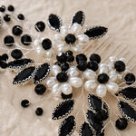 Load image into Gallery viewer, Miallo Exquisite Rhinestone Pearl Hair Comb Fashion Handmade Crystal Hair Accessories HS-J6869

