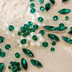 Load image into Gallery viewer, Miallo Exquisite Rhinestone Pearl Hair Comb Fashion Handmade Crystal Hair Accessories HS-J6869
