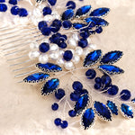 Load image into Gallery viewer, Miallo Exquisite Rhinestone Pearl Hair Comb Fashion Handmade Crystal Hair Accessories HS-J6869
