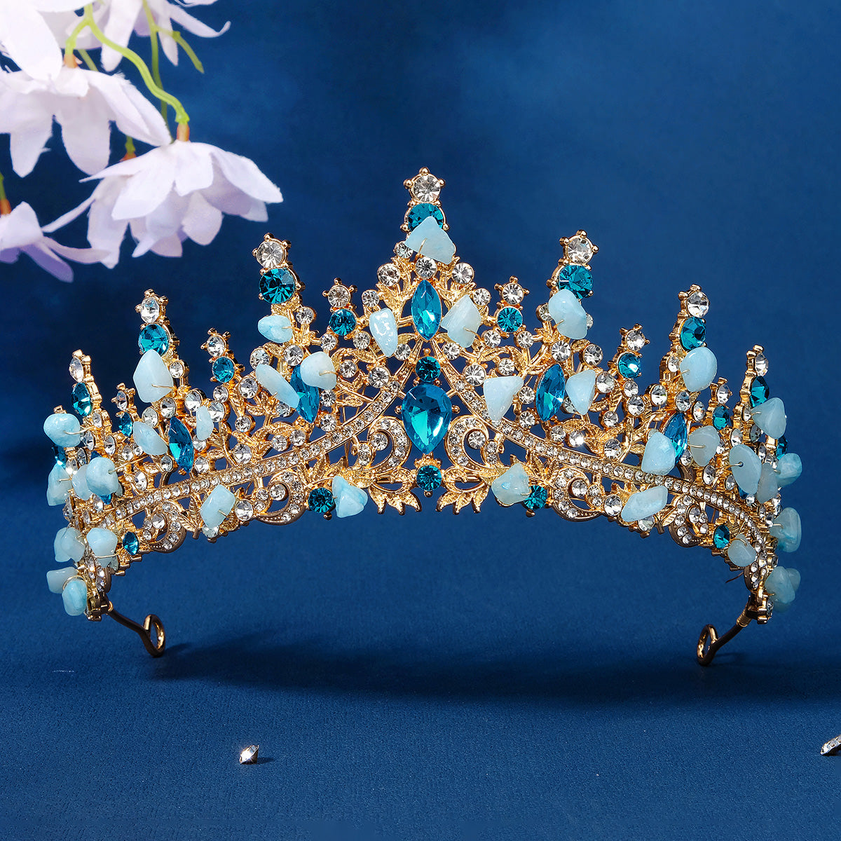 Miallo New Bridal Jewelry Gorgeous Handmade Crystal Beaded Delicate Hair Accessories For Bride TS-J3204