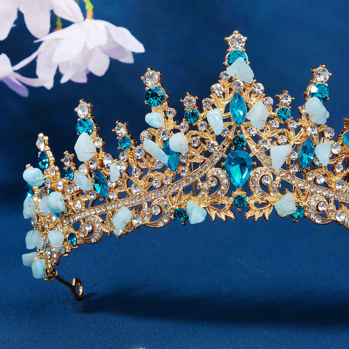 Miallo New Bridal Jewelry Gorgeous Handmade Crystal Beaded Delicate Hair Accessories For Bride TS-J3204