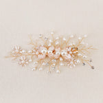 Load image into Gallery viewer, Miallo Exquisite Flower Shap Handmade Fashion Pearl Hair Clip Bridal Wedding Rhinestone Headpiece Jewelry For Women HS-J6147
