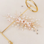 Load image into Gallery viewer, Miallo Exquisite Flower Shap Handmade Fashion Pearl Hair Clip Bridal Wedding Rhinestone Headpiece Jewelry For Women HS-J6147
