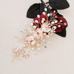 Load image into Gallery viewer, Miallo Exquisite Flower Shap Handmade Fashion Pearl Hair Clip Bridal Wedding Rhinestone Headpiece Jewelry For Women HS-J6147
