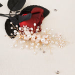 Load image into Gallery viewer, Miallo Exquisite Flower Shap Handmade Fashion Pearl Hair Clip Bridal Wedding Rhinestone Headpiece Jewelry For Women HS-J6147
