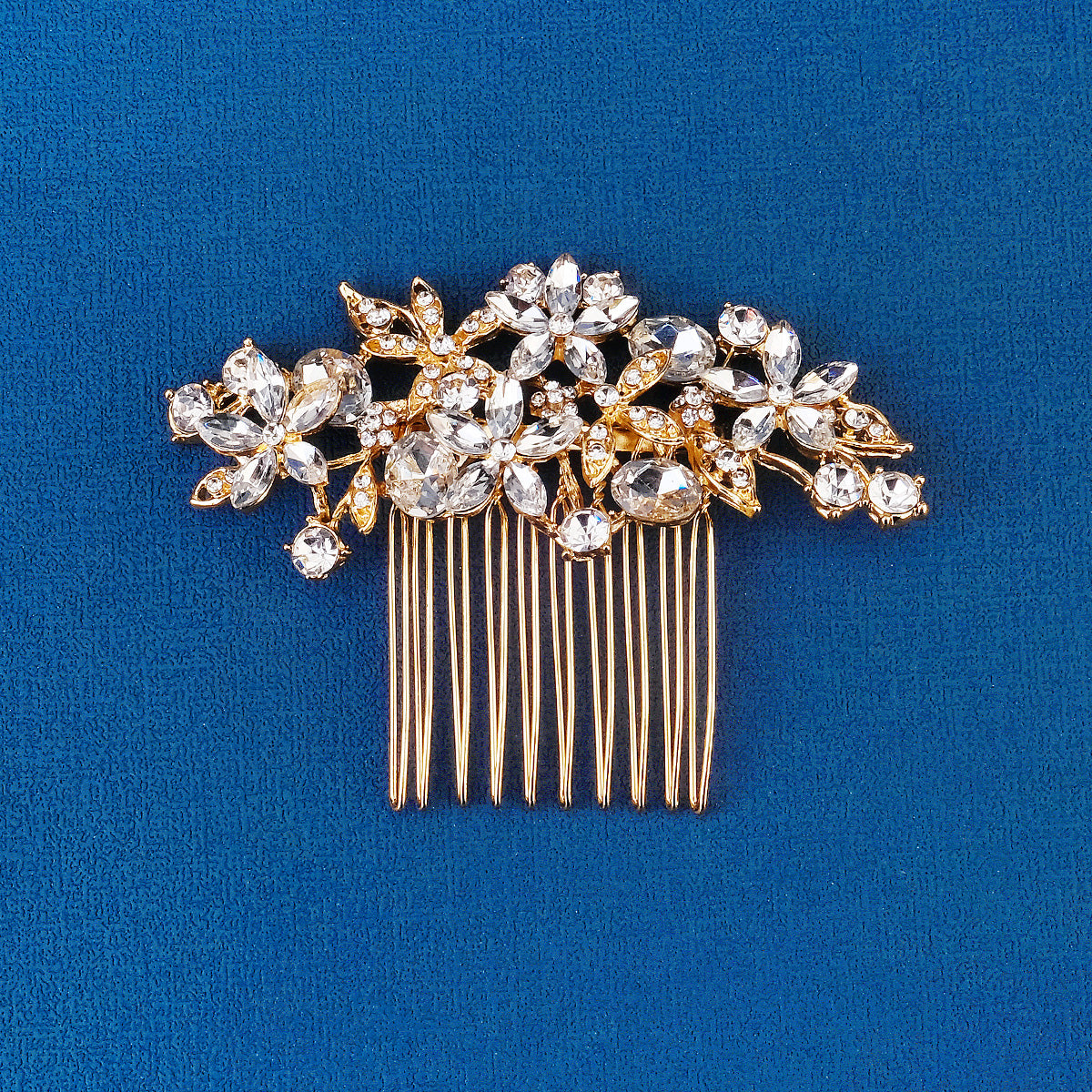 Miallo Vintage Elegant Rhinestone Flower Hair Side Comb Fashion Bridal Wedding Hair Accessories for Girl HS-J4272