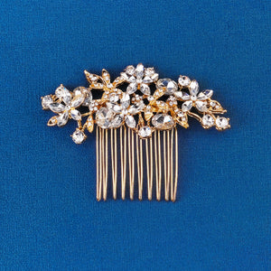 Miallo Vintage Elegant Rhinestone Flower Hair Side Comb Fashion Bridal Wedding Hair Accessories for Girl HS-J4272
