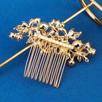 Load image into Gallery viewer, Miallo Vintage Elegant Rhinestone Flower Hair Side Comb Fashion Bridal Wedding Hair Accessories for Girl HS-J4272
