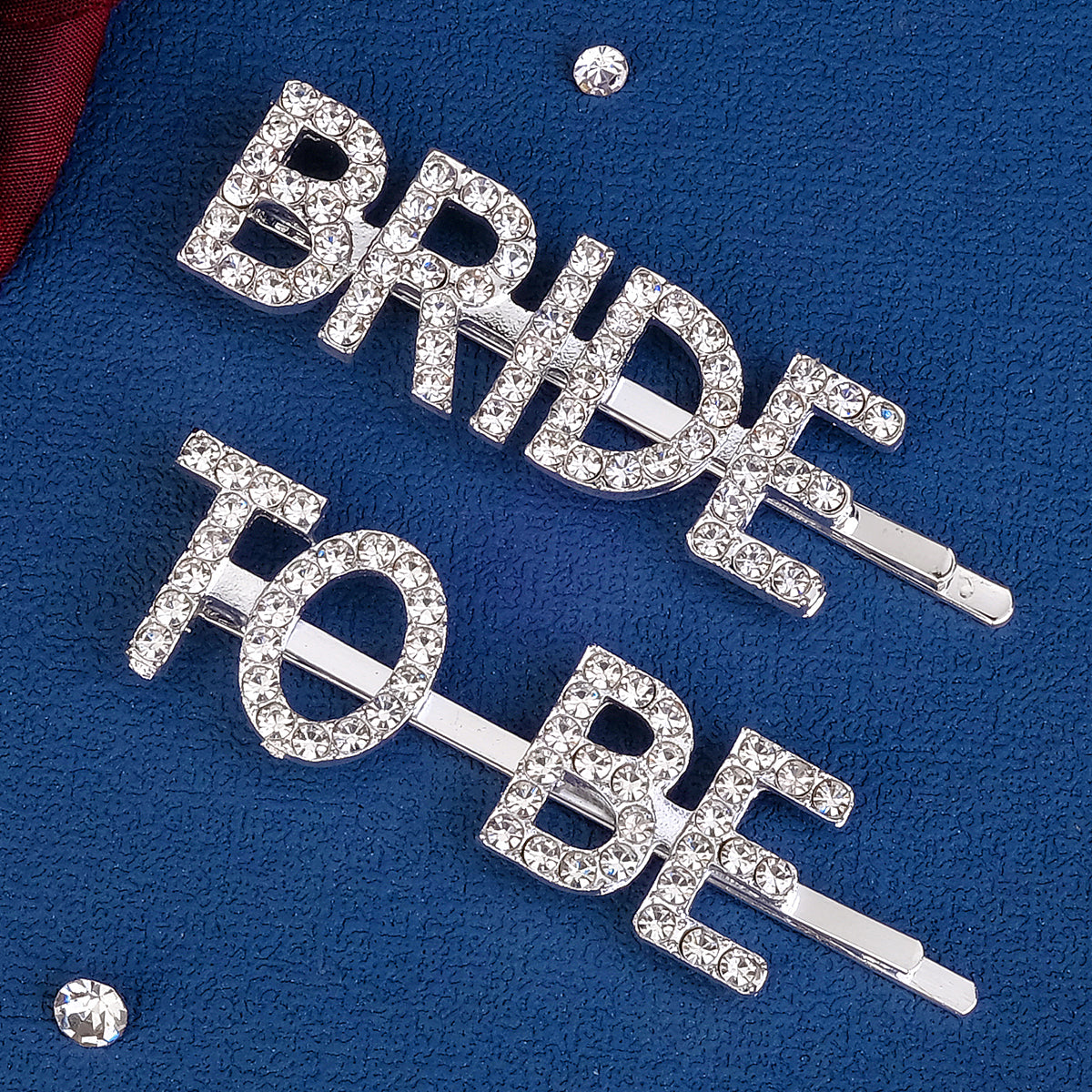 Miallo Fashion Creative Letter Rhinestone Hair Jewelry Delicate Shiny Hair Clips Elegant Bride Wedding Hair Accessories HS-J6979S