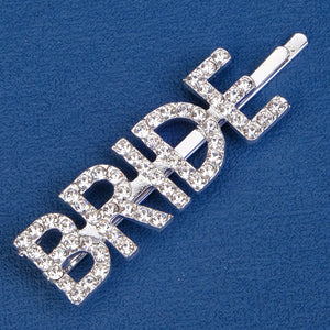 Miallo Fashion Creative Letter Rhinestone Hair Jewelry Delicate Shiny Hair Clips Elegant Bride Wedding Hair Accessories HS-J6979S